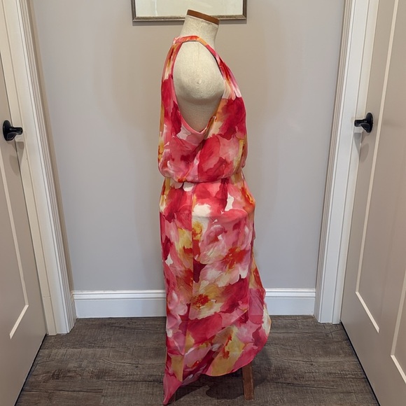 NWT!! XSCAPE - Women's Floral-Print Halter High-Low Dress - Picture 8 of 12